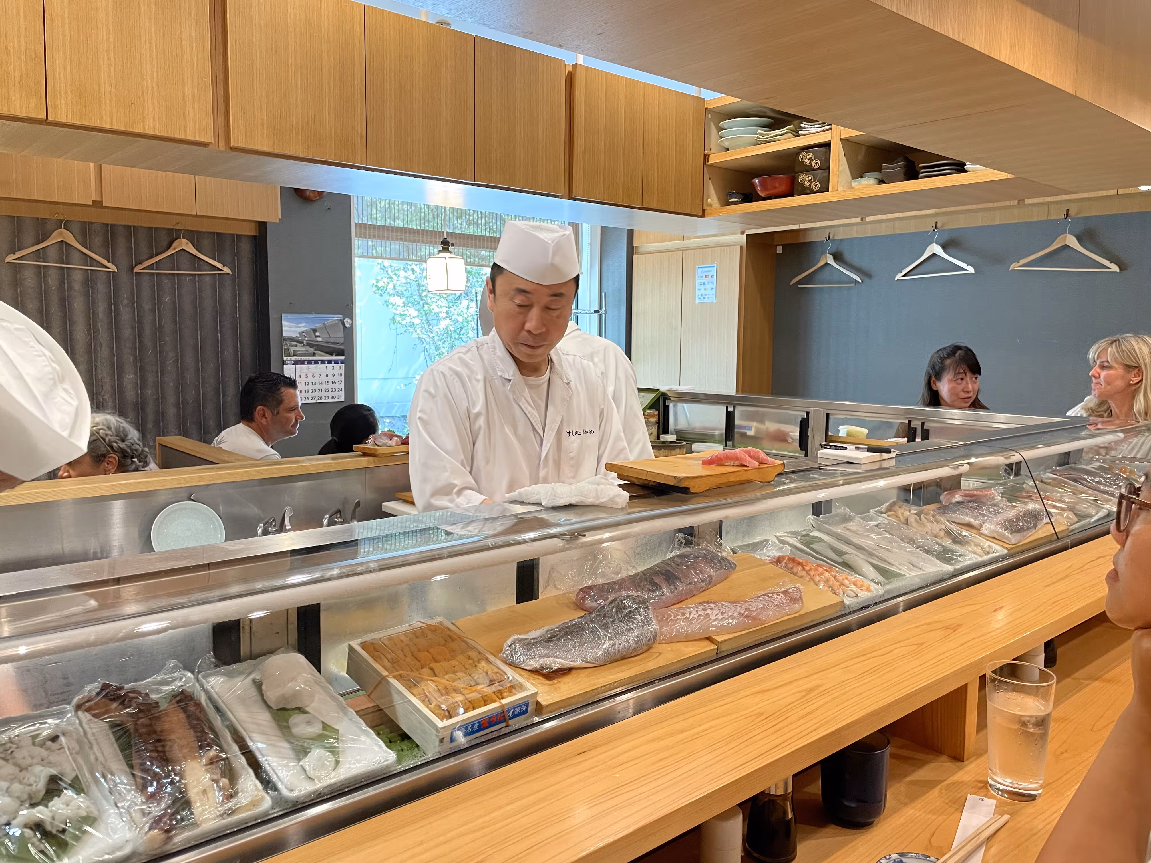 A chef preparing Omakase meal